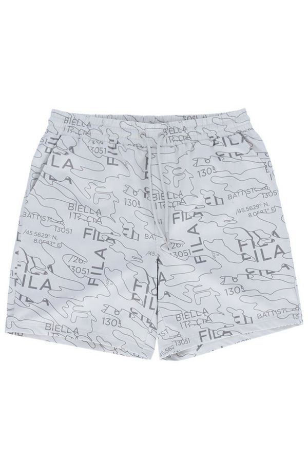 Fila Decklan Water Camo Men's Shorts - Purple,NZ 543-34186